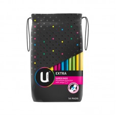 U by Kotex 高洁丝U牌 超强吸收护翼卫生巾 14片装 不含荧光剂